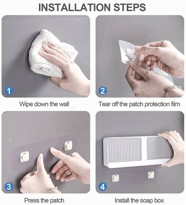 2-in-1 Wall Mounted Soap Box with Lid for Bathroom