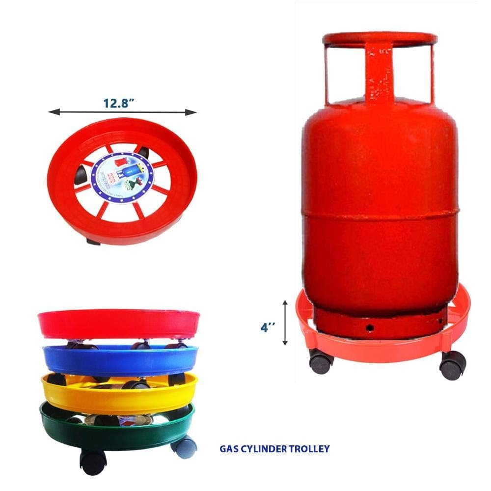 Easy-Move LPG Cylinder Trolley Stand with Heavy-Duty Wheels