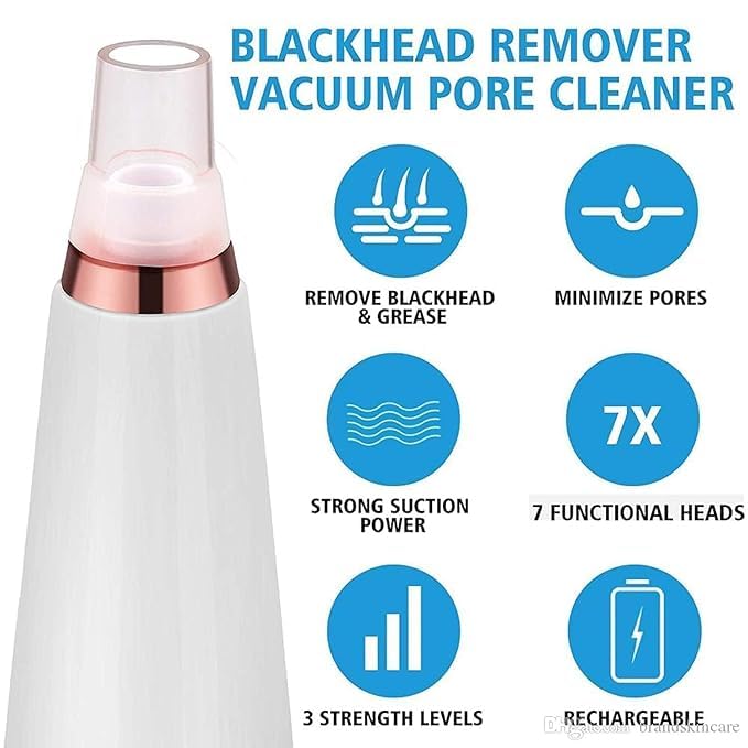 6-in-1 Blackhead Remover | USB Electric Facial Cleanser