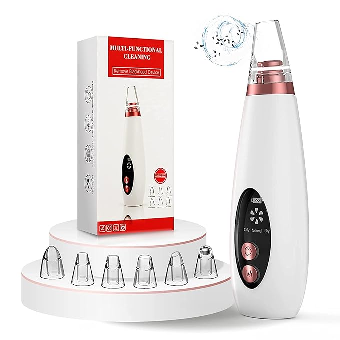 6-in-1 Blackhead Remover | USB Electric Facial Cleanser