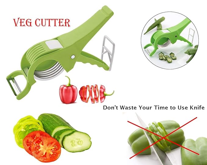 2 in 1 Multifunctional Vegetable Fruit Cutter Peeler Slicer Tool