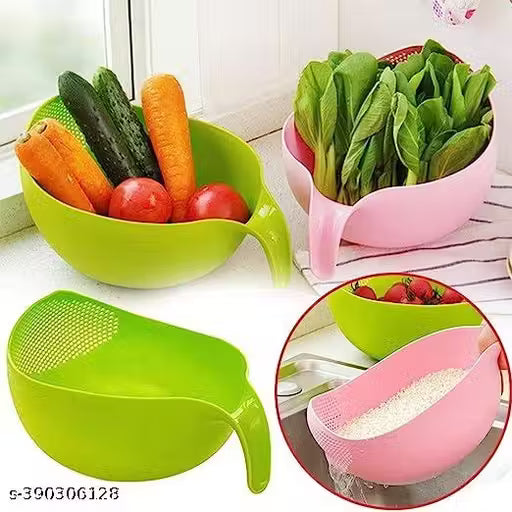 Rice & Fruits Washing Bowl with Handle